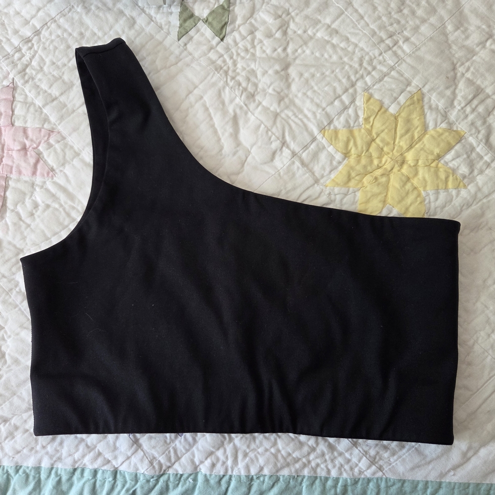 Girlfriend Collective One Shoulder Sports Bra